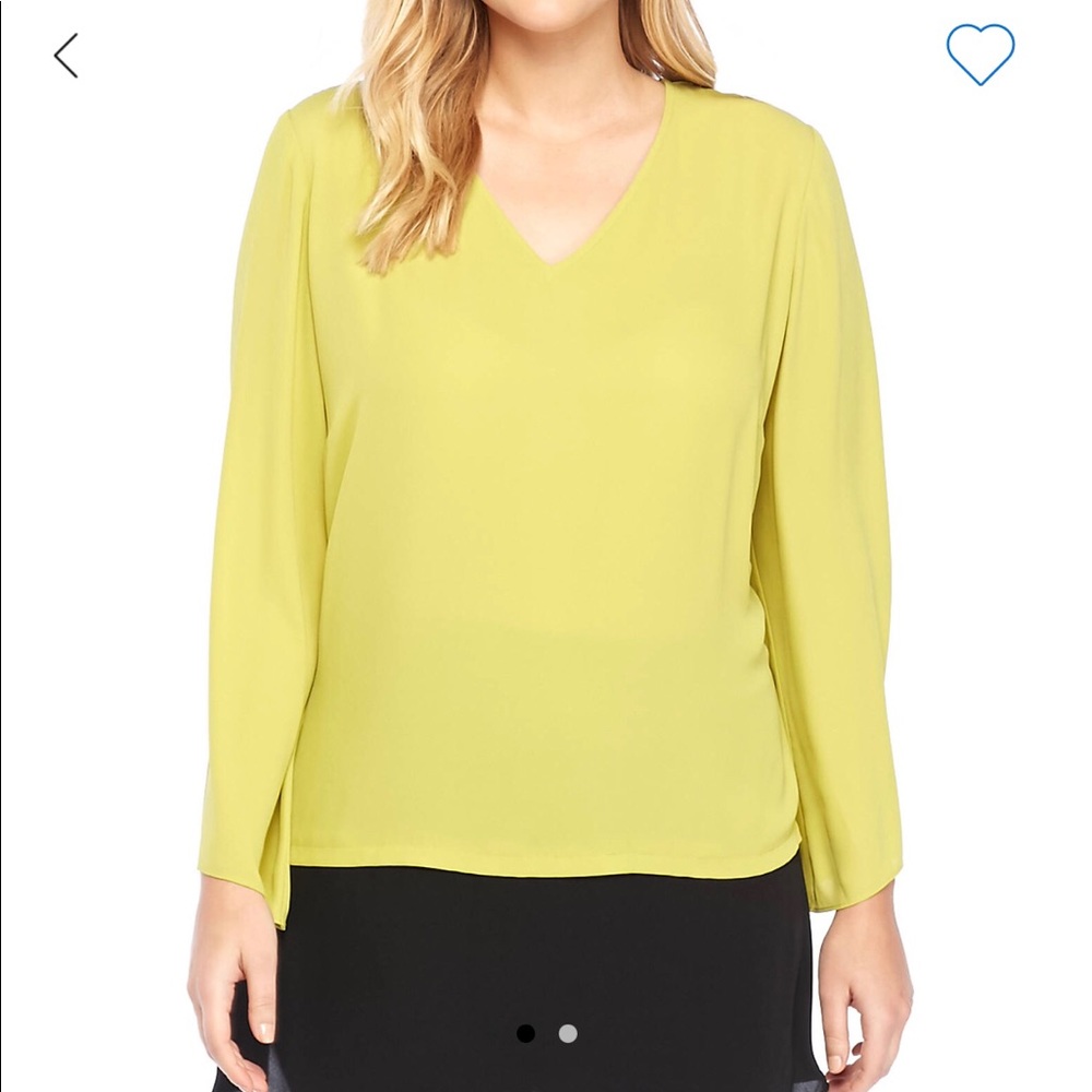 Plus Size Long Sleeve Contrast Tunic